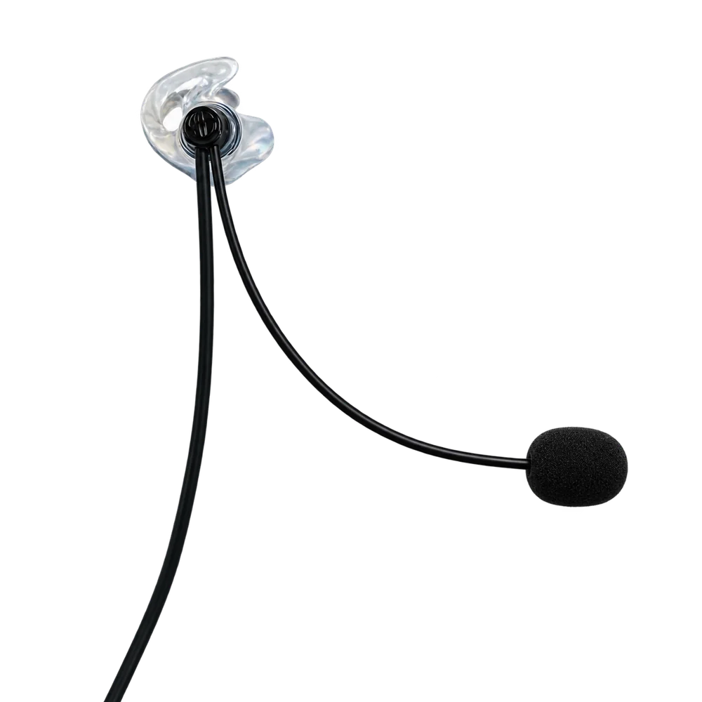 Molde auricular personalizado adaptado a sistema de arbitragem com microfone